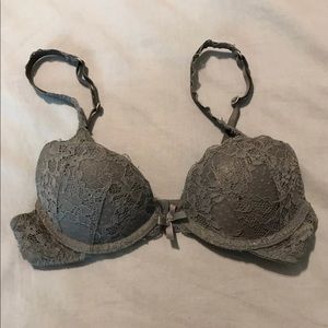 Gray Lace Bra